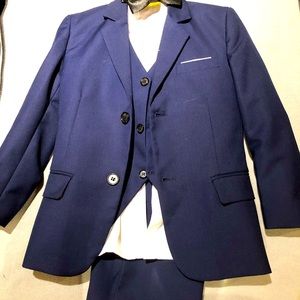 Boys Formal Suits 5 Piece Slim Fit Dresswear Suit Set size 6 (age 5-7) Navy